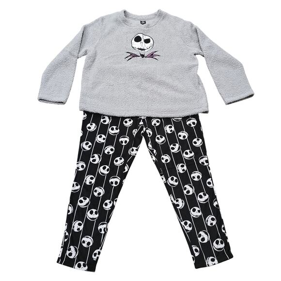 Disney Tim Burton's Nightmare Christmas 2 Piece Pajama Set Soft PJ Top & Pants L - Picture 2 of 12